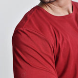 Camiseta Masculina Básica Bordô