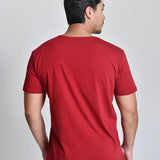 Camiseta Masculina Básica Bordô
