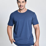 Camiseta Masculina Básica Azul
