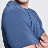 Camiseta Masculina Básica Azul