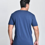 Camiseta Masculina Básica Azul