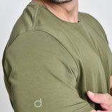 Camiseta Masculina Básica Verde Oliva