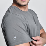 Camiseta Masculina Básica Cinza