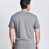 Camiseta Masculina Básica Cinza