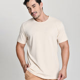 Camiseta Masculina Básica Bege