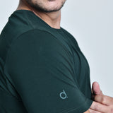 Camiseta Masculina Básica Verde Musgo