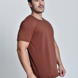 Camiseta Masculina Básica Marrom