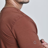 Camiseta Masculina Básica Marrom