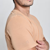 Camiseta Masculina Básica Caramelo