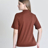 Camiseta Feminina Flavia Marrom