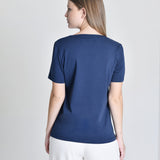 Camiseta Feminina Manuela Azul