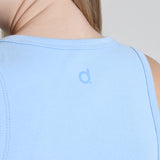 Regata Feminina Canelada Isabeli Azul Claro