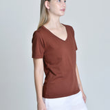 Camiseta Feminina Manuela Marrom