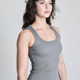 Regata Feminina Canelada Isabeli Cinza