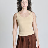 Regata Feminina Canelada Isabeli Bege