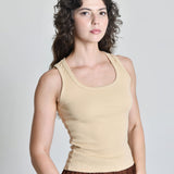 Regata Feminina Canelada Isabeli Bege