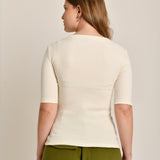 Blusa Feminina 3/4 Canelada Roberta Off