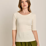 Blusa Feminina 3/4 Canelada Roberta Off