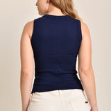 Regata Feminina Canelada Patricia Azul