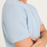 Camiseta Masculina Básica Azul Céu