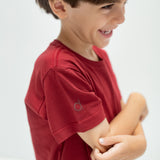 Camiseta Infantil Raphael Bordô