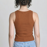 Regata Feminina Canelada Isabeli Marrom