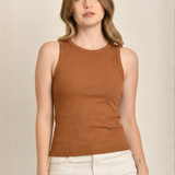 Regata Feminina Canelada Patricia Marrom