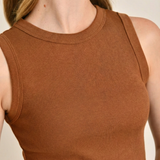 Regata Feminina Canelada Patricia Marrom